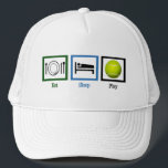 Gorra De Camionero Comer Sleep Play Tennis<br><div class="desc">El tenis es mi obsesión y mi vida.</div>