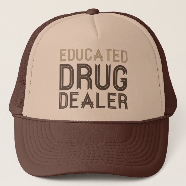 Gorra De Camionero Comerciante de medicamentos con formación (farmacé (Anverso)