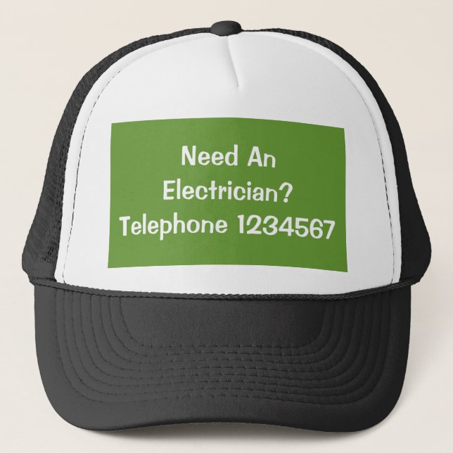 GORRA DE CAMIONERO COMERCIO. ELÉCTRICO. (Anverso)