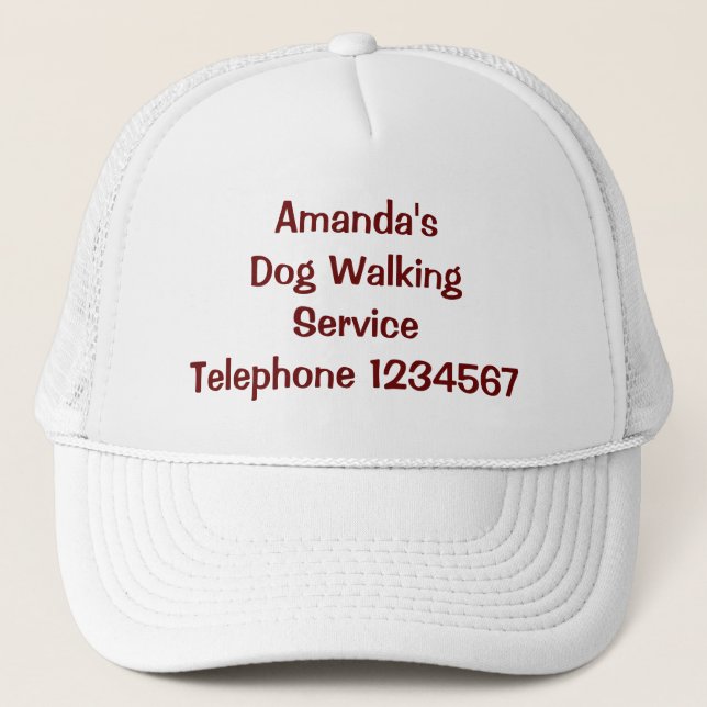 GORRA DE CAMIONERO COMERCIO, PERRO CAMINANDO. (Anverso)
