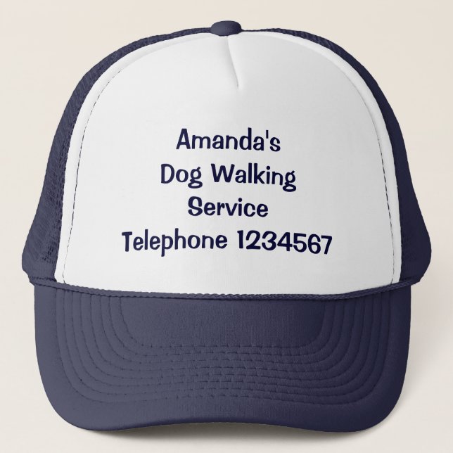 GORRA DE CAMIONERO COMERCIO, PERRO CAMINANDO. (Anverso)