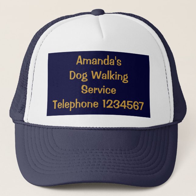 GORRA DE CAMIONERO COMERCIO, PERRO CAMINANDO. (Anverso)