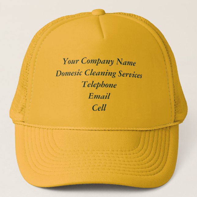 Gorra De Camionero COMERCIO - SERVICIOS DE LIMPIEZA INTERNA Reino Uni (Anverso)