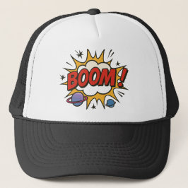 Gorra De Camionero Comic Style Trucker Hat – Retro Pop Art Explosion
