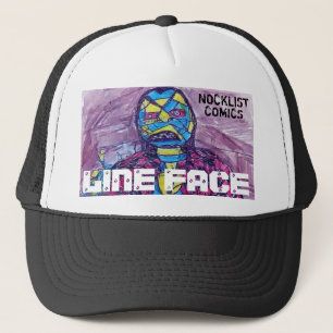 GORRA DE CAMIONERO CÓMICS DE LISTA DE GOLPES DE CARA EN LÍNEA