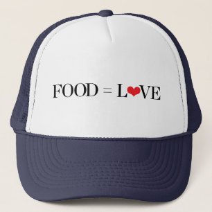 Gorra De Camionero Comida = amor