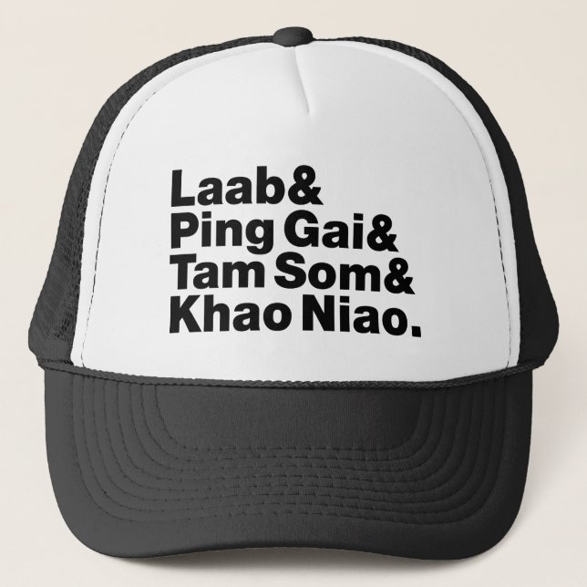 Gorra De Camionero Comida callejera de Laotian (Anverso)