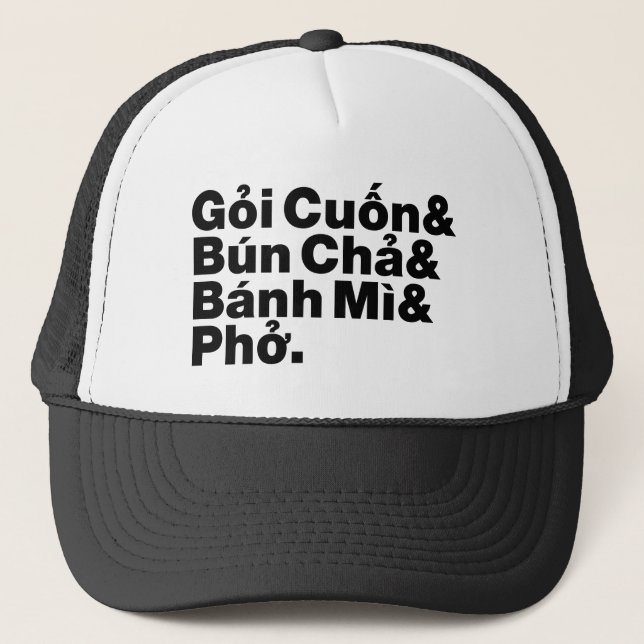 Gorra De Camionero Comida callejera vietnamita (Anverso)