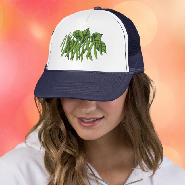 Gorra De Camionero Comida de época, frijoles verdes orgánicos (Subido por el creador)