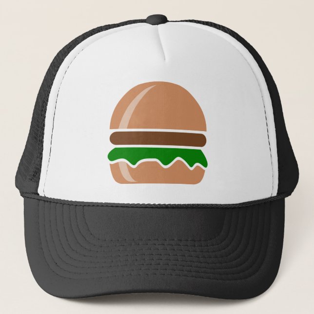 Gorra De Camionero comida rápida hamburguesa un sándwich (Anverso)