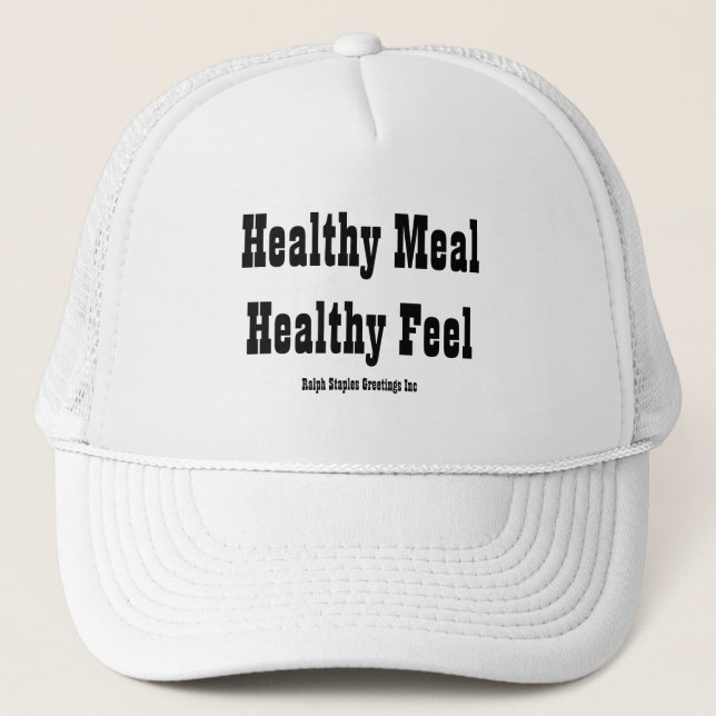 Gorra De Camionero Comida saludable (Anverso)