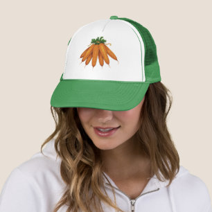 Gorra De Camionero Comida vintage, Bunch of Organic Carrots Vegetable