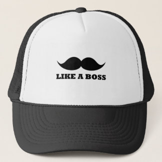 Gorra De Camionero COMO BOSS, diseño del bigote
