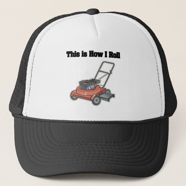 Gorra De Camionero Cómo hago rodar (Lawn Mover) (Anverso)