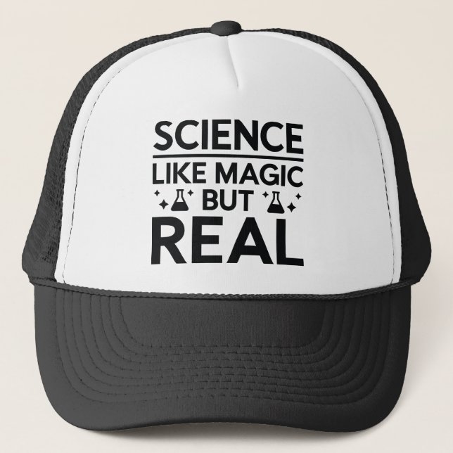 Gorra De Camionero Como la magia, pero real (Anverso)