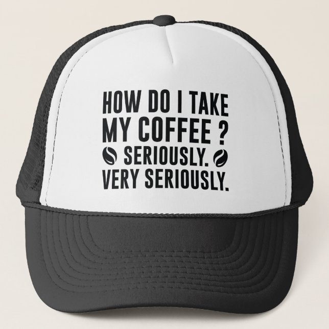 Gorra De Camionero Cómo Me Doy El Café (Anverso)