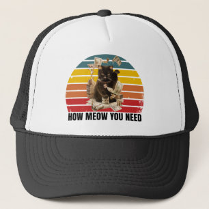 Gorra De Camionero cómo necesito dinero - gato gangsta