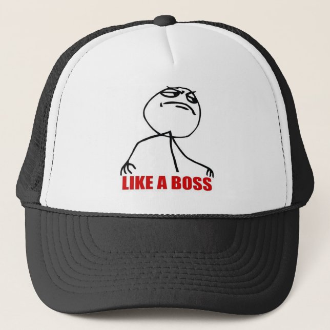 Gorra De Camionero Como un jefe (Anverso)