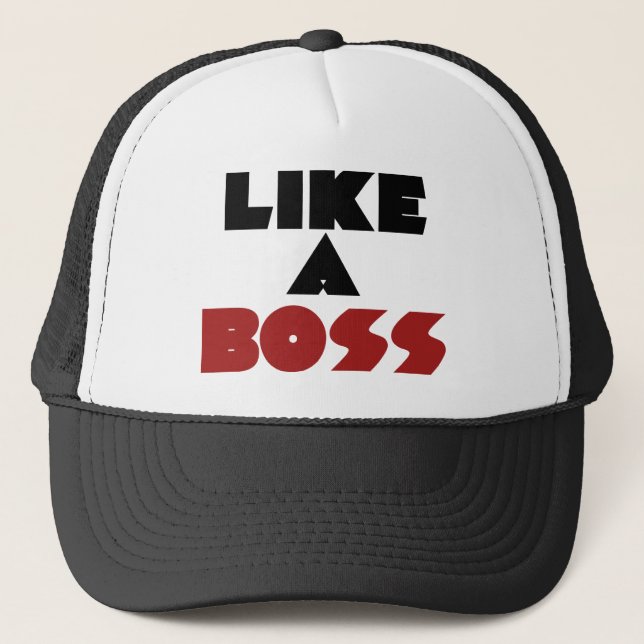 Gorra De Camionero Como un jefe (Anverso)