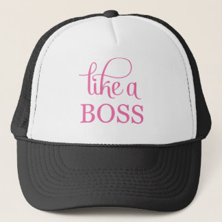 Gorra De Camionero Como un jefe rosado