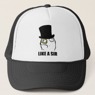 Gorra De Camionero Como un sir Monocle Rage Face Meme