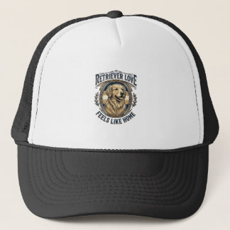 Gorra De Camionero Comodidad en casa para Golden Retriever Grabado Vi