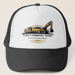 Gorra De Camionero Compañía Constructora Profesional de Equipo Pesado