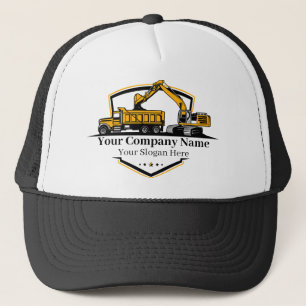 Gorra De Camionero Compañía Constructora Profesional de Equipo Pesado