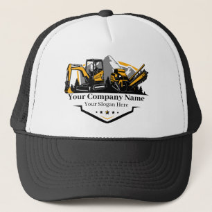 Gorra De Camionero Compañía Constructora Profesional de Equipo Pesado
