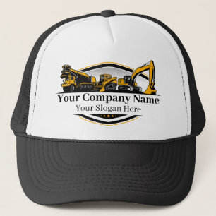 Gorra De Camionero Compañía Constructora Profesional de Equipo Pesado
