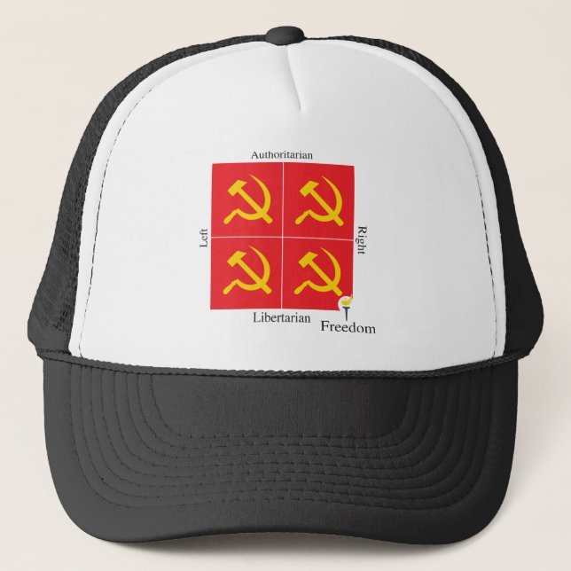 Gorra De Camionero Compás político libertario de Ancap (Anverso)