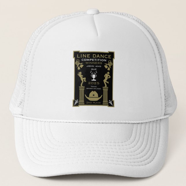 Gorra De Camionero Competencia Americana de Baile de Línea (Anverso)