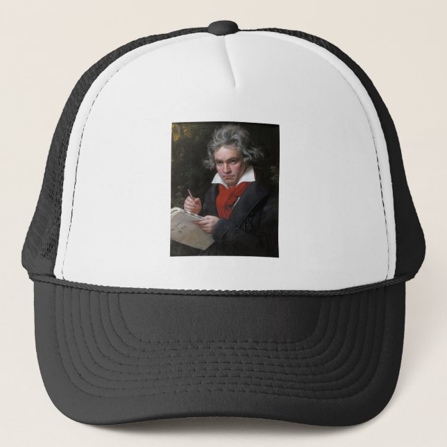 Gorra De Camionero Compositor musical clásico de Ludwig Beethoven (Anverso)