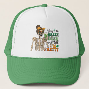 Gorra De Camionero Comprarme cerveza verde San Patricio