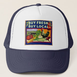 Gorra De Camionero Compre fresco, compre el Local