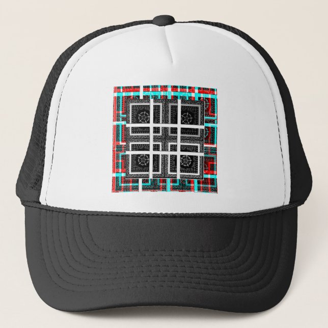 Gorra De Camionero Comprobar mis curvas de cuadrados.png (Anverso)
