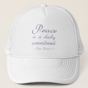 Gorra De Camionero Compromiso de paz del Papa Francisco
