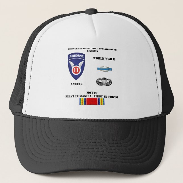 Gorra De Camionero Compromisos de la 11ma división aerotransportada (Anverso)