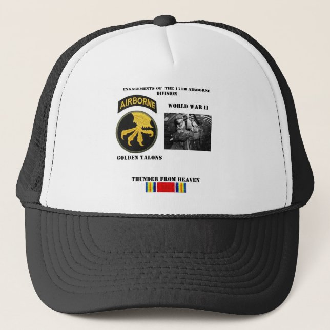 Gorra De Camionero Compromisos de la 17ma división aerotransportada (Anverso)