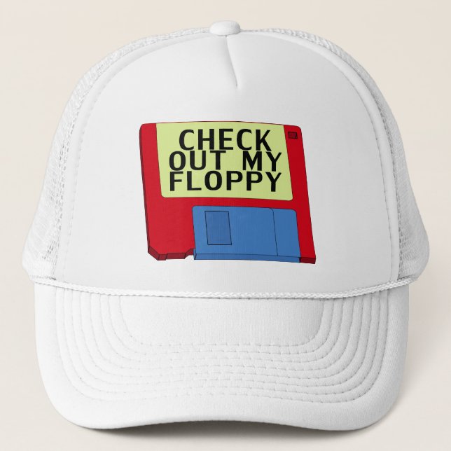 Gorra De Camionero Compruebe hacia fuera mi disco blando (Anverso)