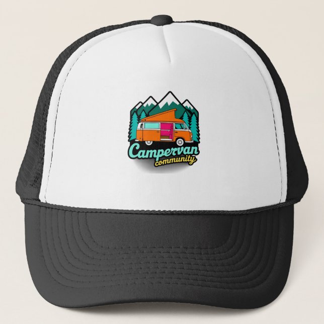 Gorra De Camionero Comunidad de Campervan (Anverso)