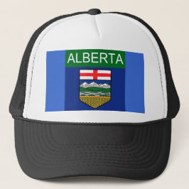 Gorra de camionero con bandera de Alberta