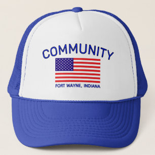 Gorra de camionero con bandera de Estados Unidos (