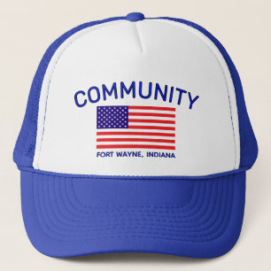 Gorra de camionero con bandera de Estados Unidos (