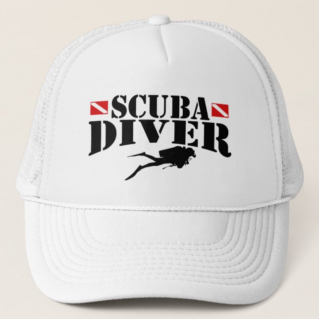 Gorra de camionero con banderas de buzo (Anverso)