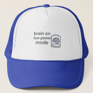 Gorra de camionero con cerebro en modo de bajo con