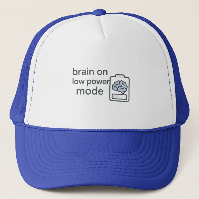 Gorra de camionero con cerebro en modo de bajo con (Anverso)