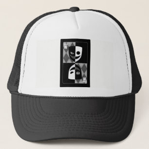 Gorra de camionero con diamantes de póquer comodín