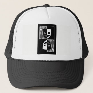 Gorra de camionero con diamantes de póquer comodín