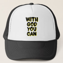 Gorra De Camionero Con Dios puedes basarte en la fe